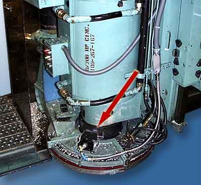 The camera attached to the milling tool