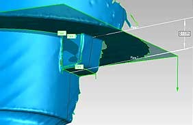 Main wedge scan from a BWR