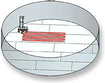 robot surveys a single plate