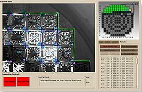 Screen shot from the NM200E control console