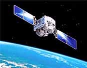 picture of a satellite above Earth