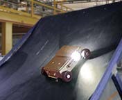 Surveyor using magnetic traction